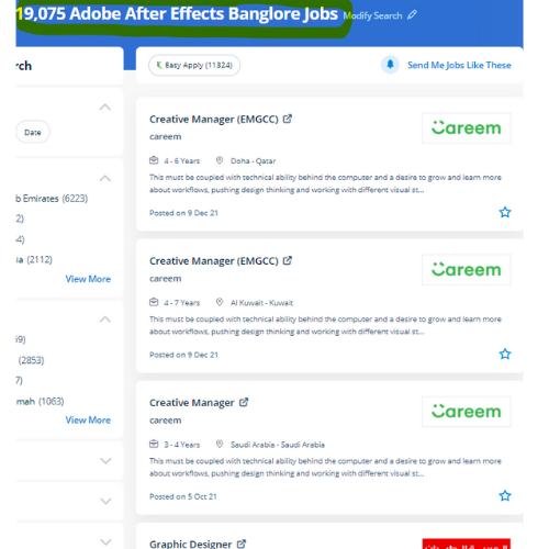Adobe After Effects internship jobs in Jaipur