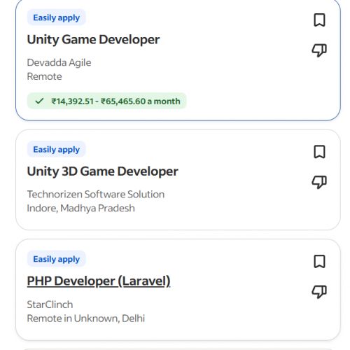 AI for Game Development internship jobs in Jaipur