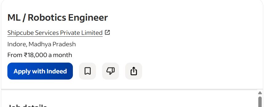 AI ML ROBOTICS internship jobs in Bangalore