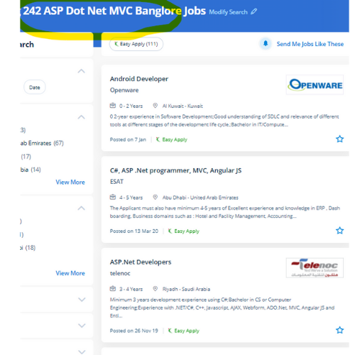 ASP.NET MVC internship jobs in Punjab