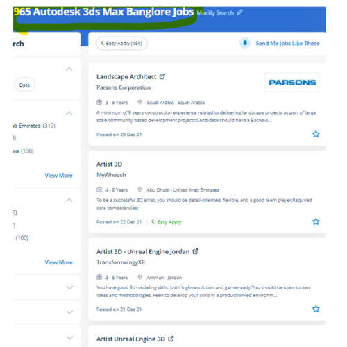 Autodesk 3Ds Max internship jobs in Ahmedabad