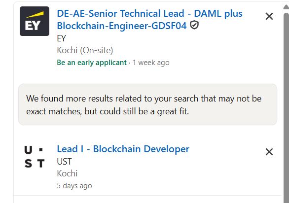 Blockchain & Web3 Development internship jobs in Thrissur