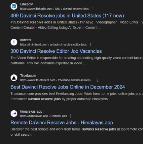 Davinci Resolve internship jobs in Ahmedabad