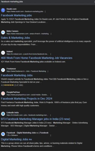 Facebook Marketing internship jobs in Jaipur