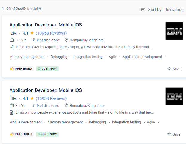 iOS internship jobs in Jaipur
