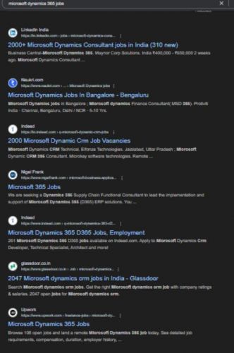 Microsoft Dynamics 365 internship jobs in Jaipur