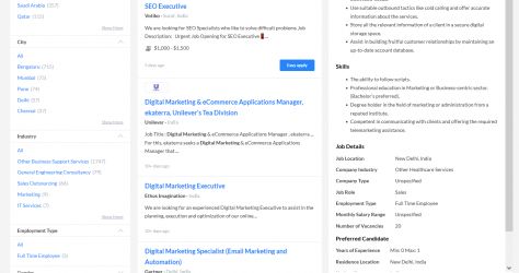 Off-Page SEO internship jobs in Cochin