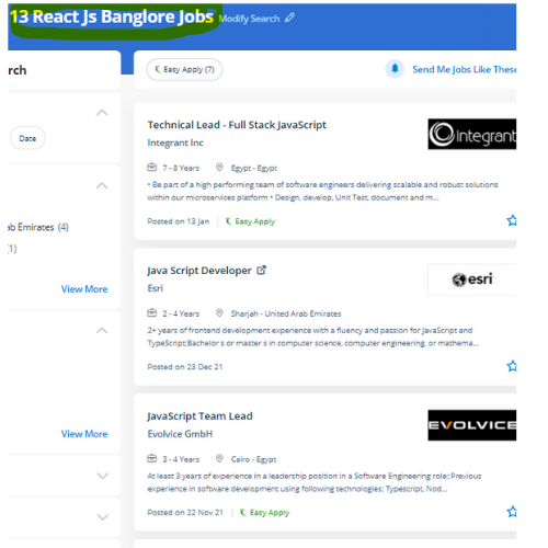 React JS internship jobs in Ahmedabad