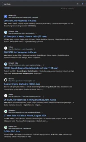 Search Engine Marketing (SEM) internship jobs in Navi Mumbai