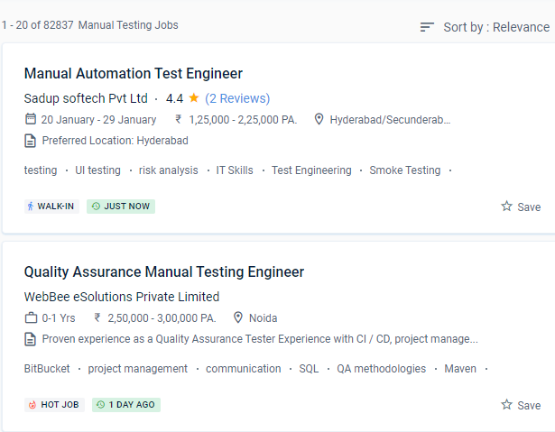 Software Testing (Manual) internship jobs in Jaipur